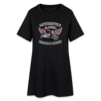 Motard Classique Vintage Rétro Moto Speed Demon - Robe T-shirt Femme - noir - Devant