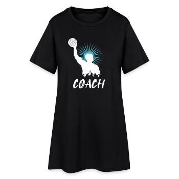 Entraîneur de water-polo water-polo - Robe T-shirt Femme - noir - Devant