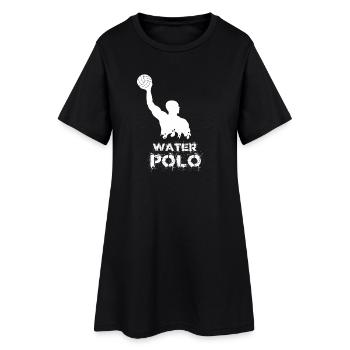 Wasserball Silhouette Water Polo Sports - Robe T-shirt Femme - noir - Devant