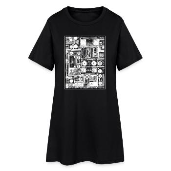 Music - Women’s T-Shirt Dress - black - Front