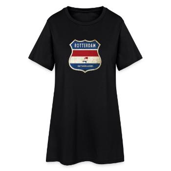 Conception des armoiries de Rotterdam (Pays-Bas) - Robe T-shirt Femme - noir - Devant