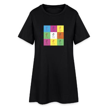 Conception du microphone - Robe T-shirt Femme - noir - Devant