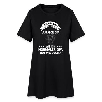 Ich bin ein Labrador Opa - Frauen T-Shirt-Kleid - Schwarz - Vorne