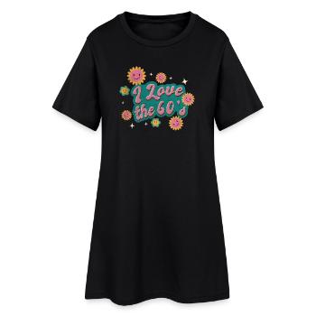 J'adore les années 60 - Robe T-shirt Femme - noir - Devant