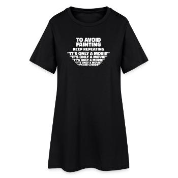 Films Déclaration de cinéma Films de nuit - Robe T-shirt Femme - noir - Devant
