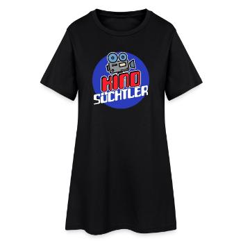 Movies Kamera Streaming Theater Statement Kino - Frauen T-Shirt-Kleid - Schwarz - Vorne