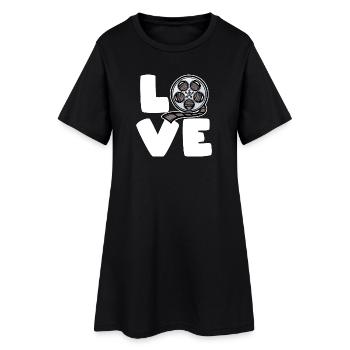 Movies Spruch Binge Watching Streaming Kino Filme - Frauen T-Shirt-Kleid - Schwarz - Vorne