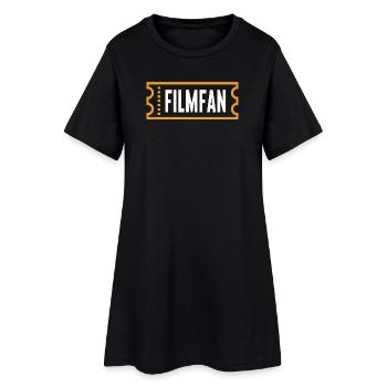 Movies Kino Movie Night Statement Dvd Abend Filme - Frauen T-Shirt-Kleid - Schwarz - Vorne