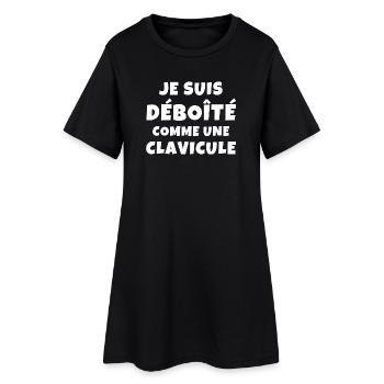 alcool, alcool humour, ivrogne - Robe T-shirt Femme - noir - Devant