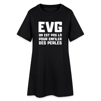 EVG, équipe du marié, futur marié - Robe T-shirt Femme - noir - Devant