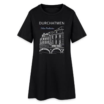 Schloss Nordkirchen, Durchatmen - Frauen T-Shirt-Kleid - Schwarz - Vorne