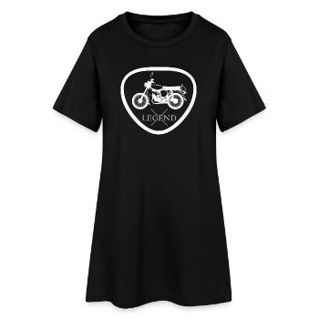 Simson S50 S 51 Friends Symbol Moped Motorcycle GDR - Women’s T-Shirt Dress - black - Front