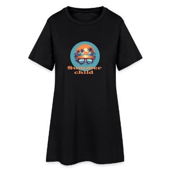 Summer child - Women’s T-Shirt Dress - black - Front