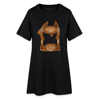 Crisp Costumes Lederhosen Illustration - Robe T-shirt Femme - noir - Devant