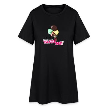 C’est l’été – Goûtez-moi! - Robe T-shirt Femme - noir - Devant