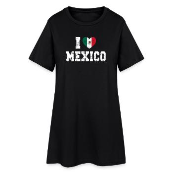 Mexique - Robe T-shirt Femme - noir - Devant