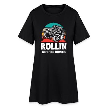 Jeeps Rollin avec The Homies - Robe T-shirt Femme - noir - Devant