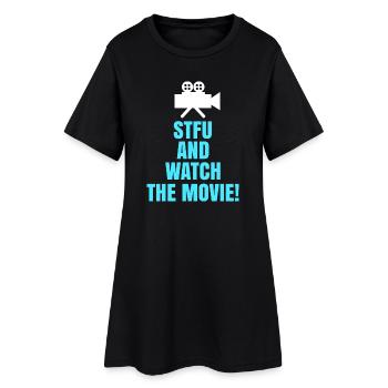 Films, Théâtre, Caméra, Déclaration, Soirée cinéma, Films - Robe T-shirt Femme - noir - Devant