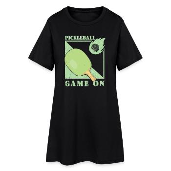 Pickleball Player - Women’s T-Shirt Dress - black - Front