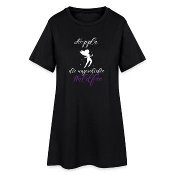 Waldfee Waldelf ungeschickt lustiger Spruch - Frauen T-Shirt-Kleid - Schwarz - Vorne