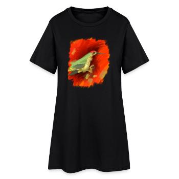 Gift in Red and Green, great, high quality - Women’s T-Shirt Dress - black - Front