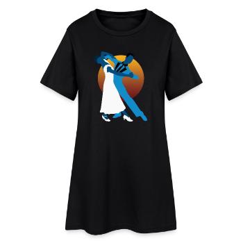 Danseurs de Valse - Robe T-shirt Femme - noir - Devant