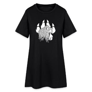 Patte de Panthère - Robe T-shirt Femme - noir - Devant