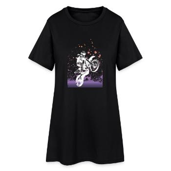 Motocross - Robe T-shirt Femme - noir - Devant