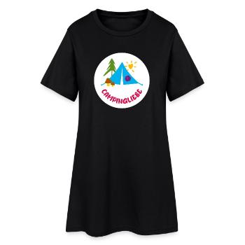 Camping Love Circle Camper Camping Outdoor Fan Love - Robe T-shirt Femme - noir - Devant