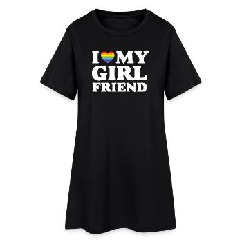 J’aime ma copine - LGBTQ - Robe T-shirt Femme - noir - Devant