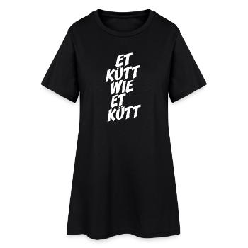 Köln Et Kütt Wie Et Kütt Kölner Grundgesetz Kölsch - Frauen T-Shirt-Kleid - Schwarz - Vorne