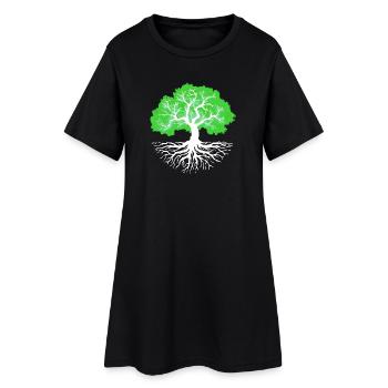 Nature Conservation Arbre Nature Terre Environnement Protection de l’environnement - Robe T-shirt Femme - noir - Devant