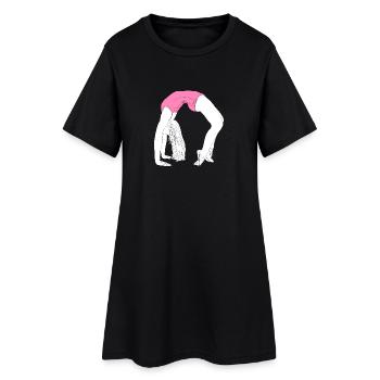 Pont de la danse acrobatique - Robe T-shirt Femme - noir - Devant
