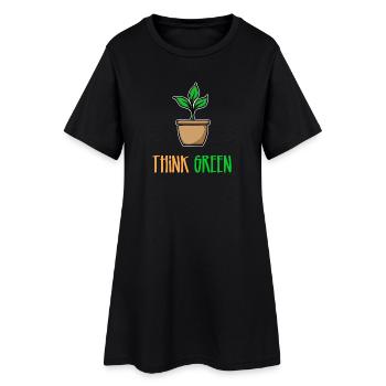 Arbre Déclaration Environnement Terre Nature Conservation Nature Nature - Robe T-shirt Femme - noir - Devant