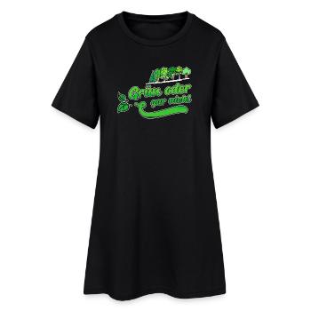 Baum Mutter Natur Umwelt Erde Umweltschutz Planet - Frauen T-Shirt-Kleid - Schwarz - Vorne