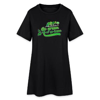 Déclaration Nature Terre Environnement Arbre Conservation de la nature - Robe T-shirt Femme - noir - Devant