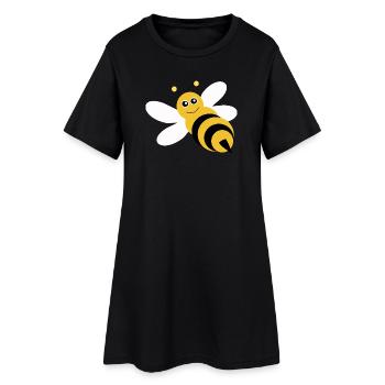 T-shirt abeille mignon design drôle apiculteur - Robe T-shirt Femme - noir - Devant