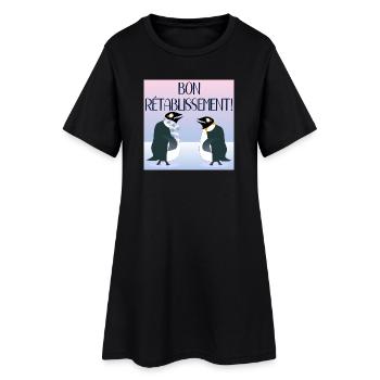 Bon rétablissement ENFANTS - Robe T-shirt Femme - noir - Devant