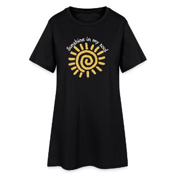 Sunshine in my soul - Women’s T-Shirt Dress - black - Front