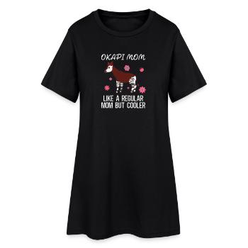 Okapi Wildnis Abenteuer - Frauen T-Shirt-Kleid - Schwarz - Vorne