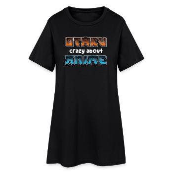 Otaku Anime Animation Japon Manga Déclaration Comic - Robe T-shirt Femme - noir - Devant