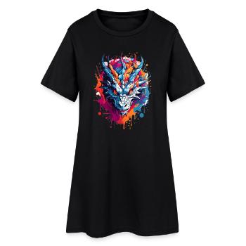 Cool Dragon - Robe T-shirt Femme - noir - Devant