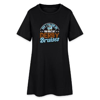 Roller Skate Design - Women’s T-Shirt Dress - black - Front