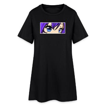 Comic Zeichentrick Manga Japon Anime Animation - Robe T-shirt Femme - noir - Devant