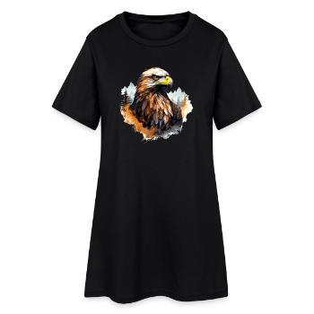 Aigle royal Fauconnier Chasseur Désert Aigle à queue blanche - Robe T-shirt Femme - noir - Devant