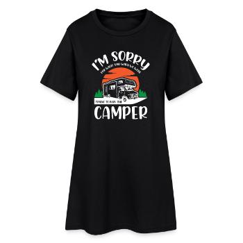 Life Camper Camping - Women’s T-Shirt Dress - black - Front