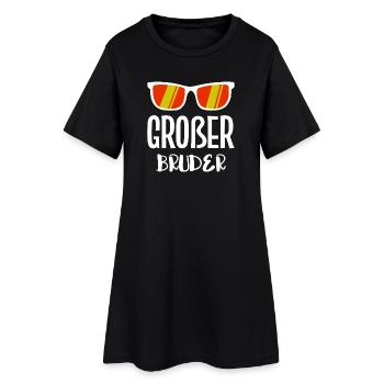 Déclaration de Big Brother Bro Frères et sœurs Cœur de frère - Robe T-shirt Femme - noir - Devant