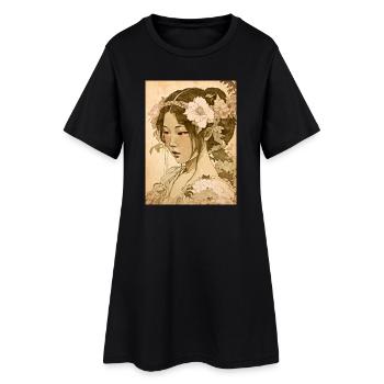 Coeur de Japon 01 - Robe T-shirt Femme - noir - Devant