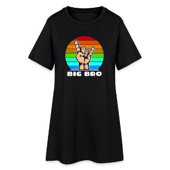 Big Brother Brother Coeur Cool Dire Bro - Robe T-shirt Femme - noir - Devant