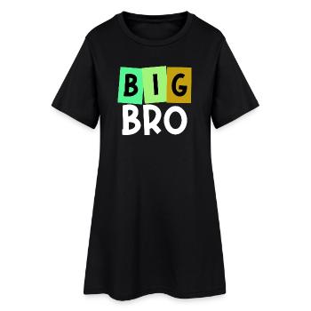 Big Brother Brother Heart Bro Déclaration Frères et sœurs - Robe T-shirt Femme - noir - Devant